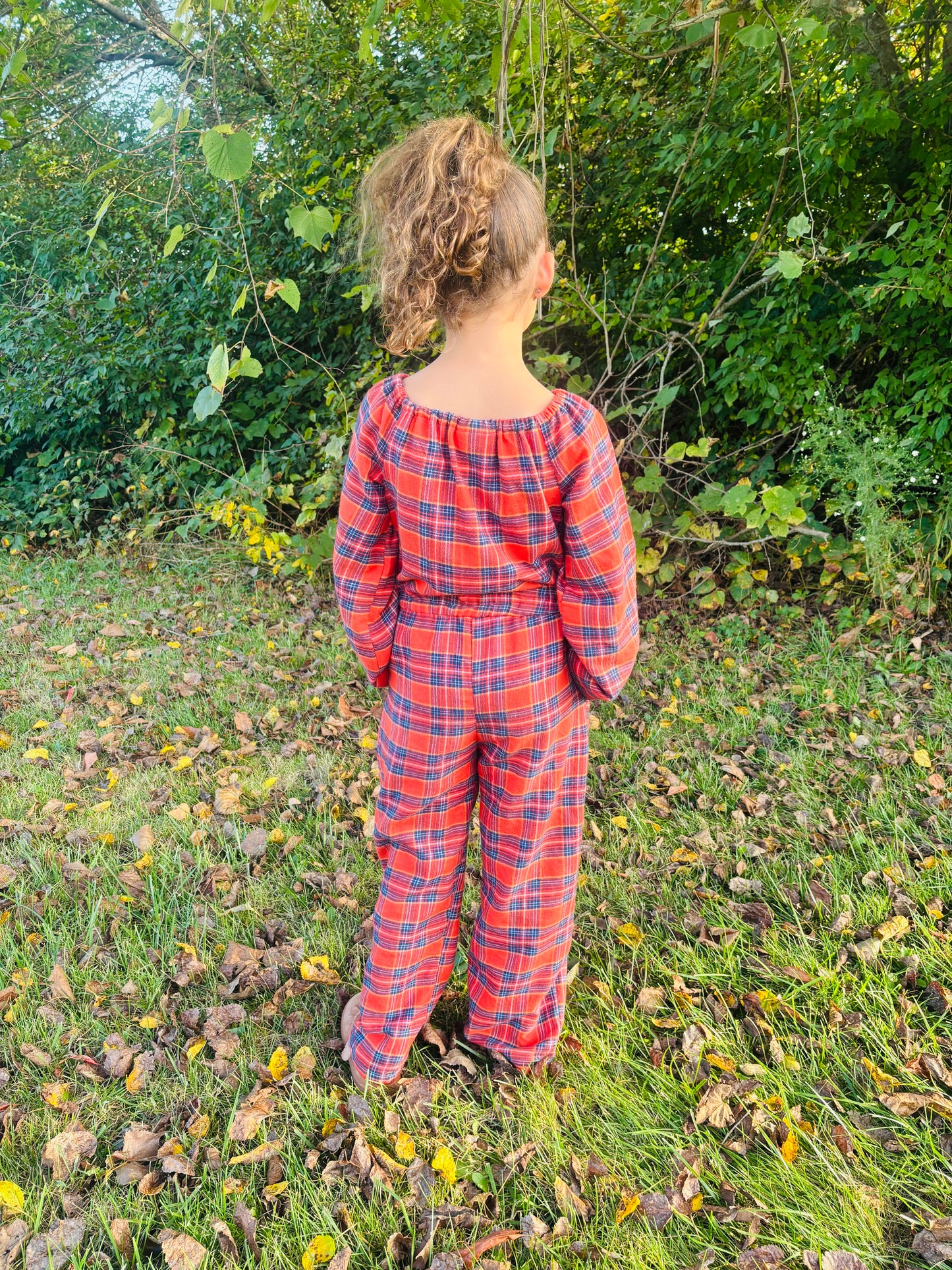 Harvest Plaid Romper
