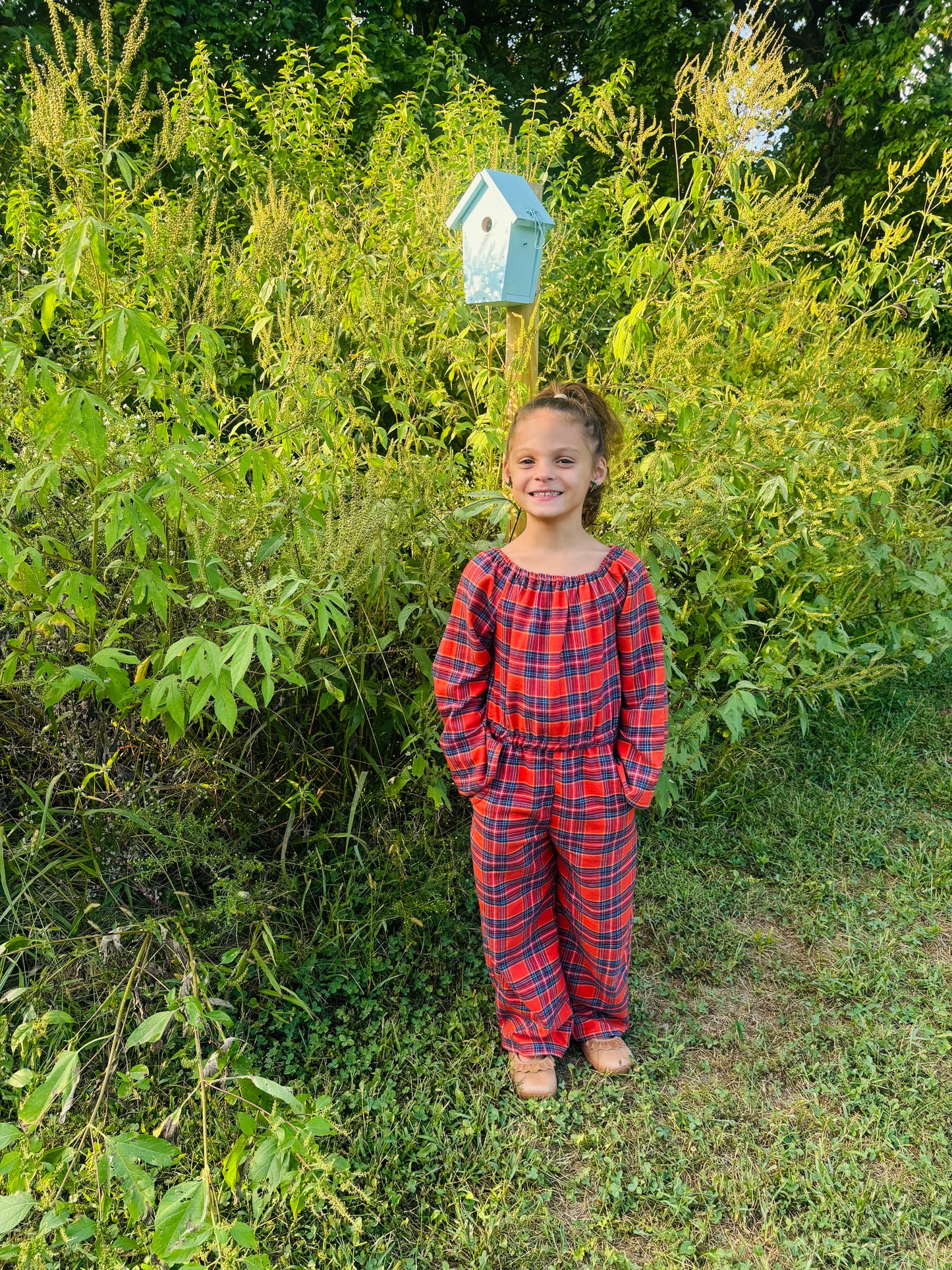 Harvest Plaid Romper